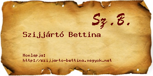Szijjártó Bettina névjegykártya
