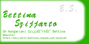 bettina szijjarto business card